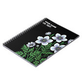 Botanical Zenith: Paraquilegia anemonoides Pop Art ノートブック (左側)