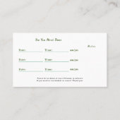 BotanicalTree White Holistic Wellness Appointment& 名刺 (裏面)