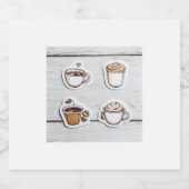 botella con tazas リキュールボトルラベル (シングルラベル)