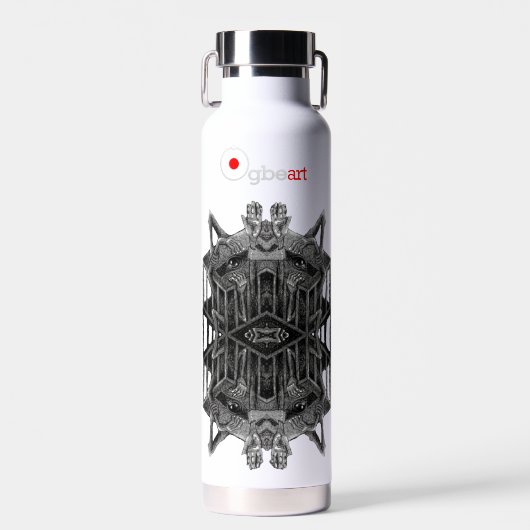 Botella personalizada con la obra "El penal" ウォーターボトル (正面)