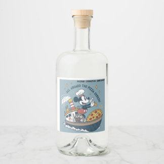 Botellas Diseño Divertido de Mouse y aviones リキュールボトルラベル