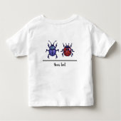 Boter, kaas en kevertjes. Pixelart トドラーTシャツ (裏面)