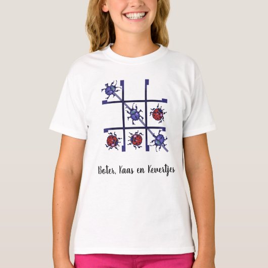 Boter, kaas en kevertjes. Pixelart Tシャツ (正面)
