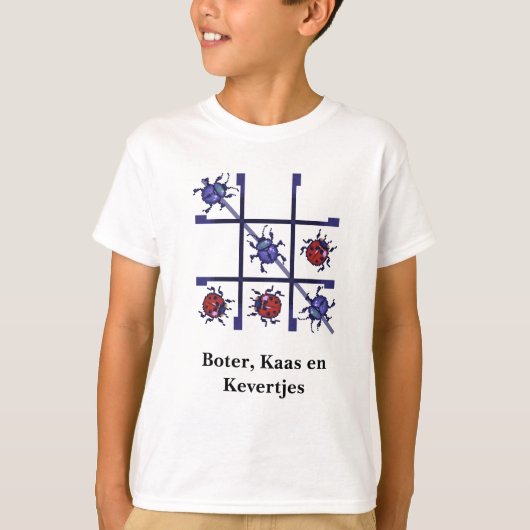 Boter, kaas en kevertjes. Pixelart T-shirt Tシャツ (正面)
