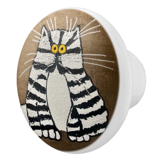 Botero's Cat Ceramic Knob セラミックノブ (右)