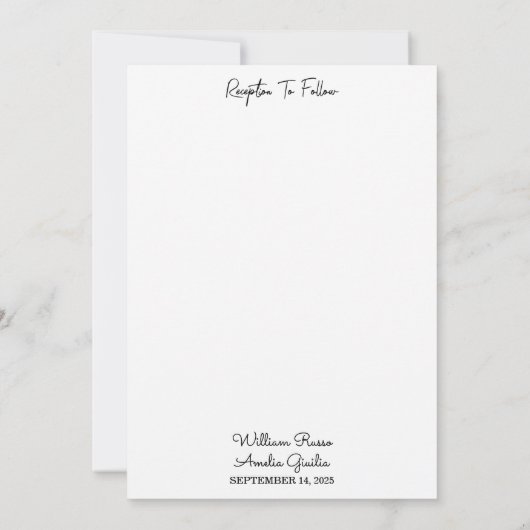 Both Feather 素朴 Asian Sky Cloud Crane 結婚's 招待状 (裏面)