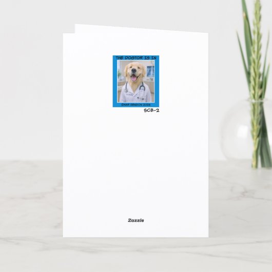 Both Feet Scale Get Well Card  SCB-2 カード (裏面)