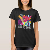Both Is Good Bi Bisexual Rainbow Pride Bisexuality Tシャツ (正面)