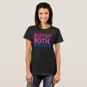 BOTH IS GOOD   Bisexual Pride Message LGBTQ Flag A Tシャツ (正面フル)