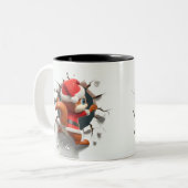 Both Side 3D Christmas | Merry Christmas Mug ツートーンマグカップ (正面左)