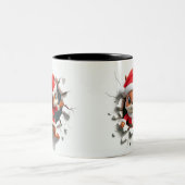 Both Side 3D Christmas | Merry Christmas Mug ツートーンマグカップ (中央)
