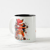 Both Side 3D Christmas | Merry Christmas Mug ツートーンマグカップ (正面左)