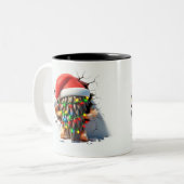 Both Side 3D Christmas | Merry Christmas Mug ツートーンマグカップ (正面左)