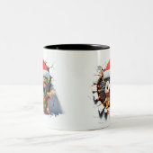 Both Side 3D Christmas | Merry Christmas Mug ツートーンマグカップ (中央)