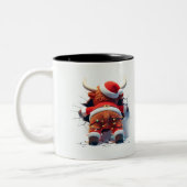 Both Side 3D Christmas | Merry Christmas Mug ツートーンマグカップ (左)