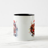 Both Side 3D Christmas | Merry Christmas Mug ツートーンマグカップ (中央)