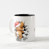 Both Side 3D Christmas | Merry Christmas Mug ツートーンマグカップ (正面左)