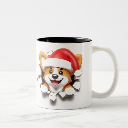 Both Side 3D Christmas | Merry Christmas Mug ツートーンマグカップ (右)