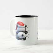 Both Side 3D Christmas | Merry Christmas Mug ツートーンマグカップ (正面左)