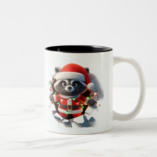 Both Side 3D Christmas | Merry Christmas Mug ツートーンマグカップ (右)