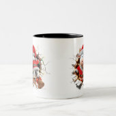 Both Side 3D Christmas | Merry Christmas Mug ツートーンマグカップ (中央)