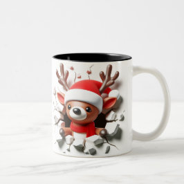 Both Side 3D Christmas | Merry Christmas Mug ツートーンマグカップ