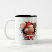 Both Side 3D Christmas | Merry Christmas Mug ツートーンマグカップ (左)