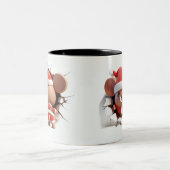 Both Side 3D Christmas | Merry Christmas Mug ツートーンマグカップ (中央)