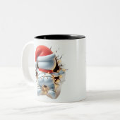 Both Side 3D Christmas | Merry Christmas Mug ツートーンマグカップ (正面左)