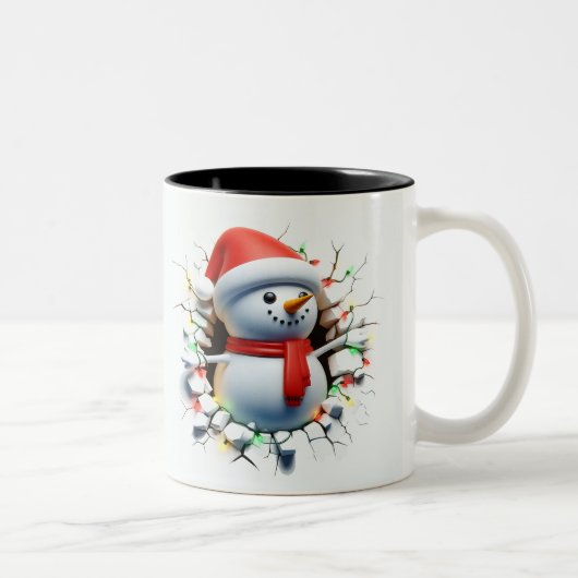 Both Side 3D Christmas | Merry Christmas Mug ツートーンマグカップ (右)
