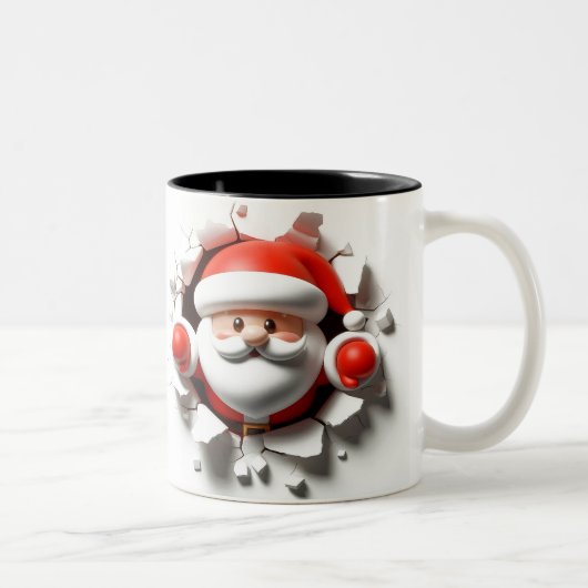 Both Side 3D Christmas | Merry Christmas Mug ツートーンマグカップ (右)