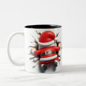 Both Side 3D Christmas | Merry Christmas Mug ツートーンマグカップ (左)