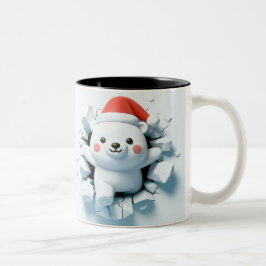 Both Side 3D Christmas | Merry Christmas Mug ツートーンマグカップ