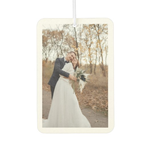 Both Sides Custom Photo Add Your Own Air Freshener カーエアーフレッシュナー (正面)