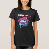 Both Yeah Bi Bisexual Rainbow Pride Bisexuality LG Tシャツ (正面)