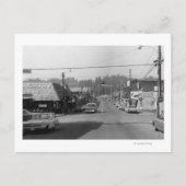 Bothell、WA -都心の通りの現場写真 ポストカード (正面)