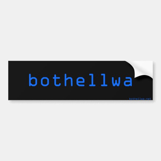 bothellwaの隆起 バンパーステッカー (正面)