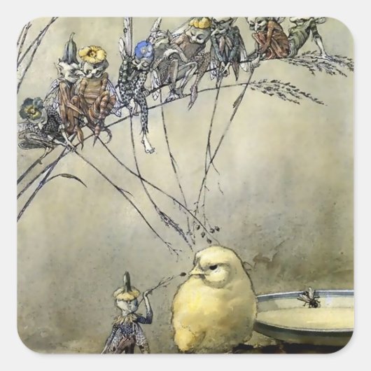 “Bother the Gnat” by A Duncan Carse スクエアシール (正面)