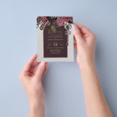 BOTHIC ROSE バーガンディー 秋のウェディング チラシ (手)