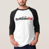 #BothSidesDont -基本的な3/4枚の袖のRaglanのTシャツ Tシャツ (正面)