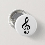 Bóton (Button) Clave de Sol Preta 缶バッジ (正面&裏面)