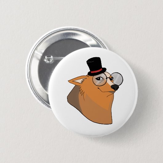 Bóton cachorro de cartola 缶バッジ (正面&裏面)