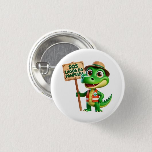 boton campanha SOS Lagoa da Pampulha 缶バッジ (正面&裏面)