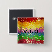 boton colorines ines, v.i.p 缶バッジ (正面&裏面)