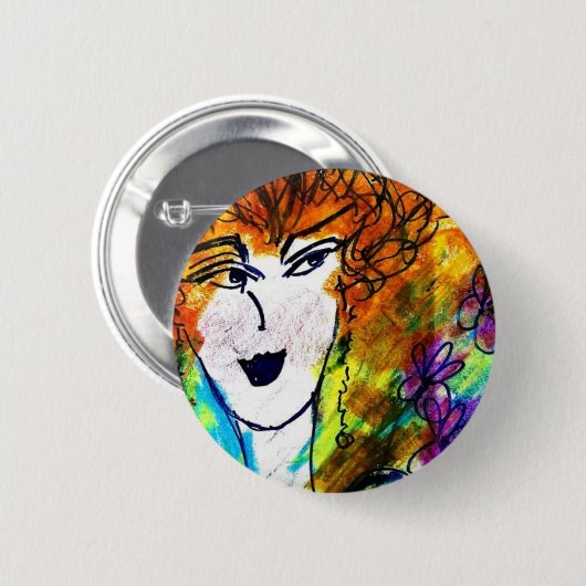 Boton - Desenho Rose 缶バッジ (正面&裏面)