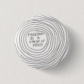 boton freedom 缶バッジ (正面)