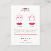 Botoxアフターケアの美しいサロン 名刺 (正面)