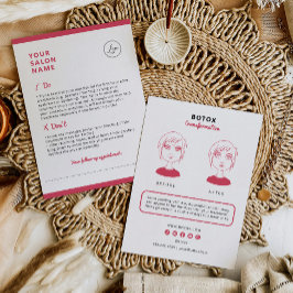 Botoxアフターケアの美しいサロン 名刺