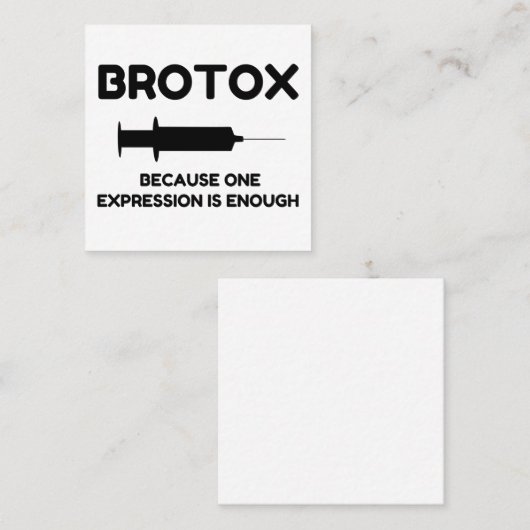 Botox式 スクエア名刺 (正面/裏面)