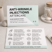 Botox注モダン入後ケア指示カード